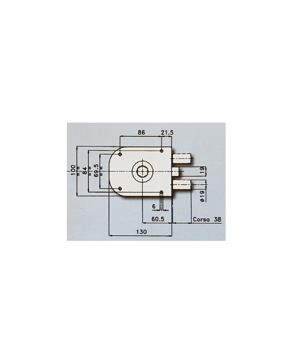 CR SERRATURA APPLICARE POMPA DX ART 1650-02 VERN