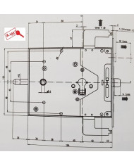 POTENT SERRATURA CILINDRO SX ART 1900N4BCIL/S