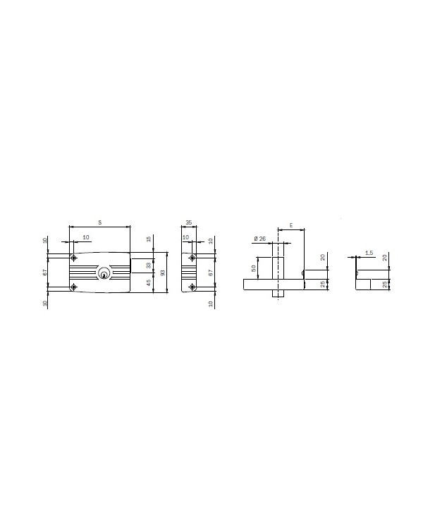 ISEO SERRATURA APPLICARE DX DA 70 ART 437703