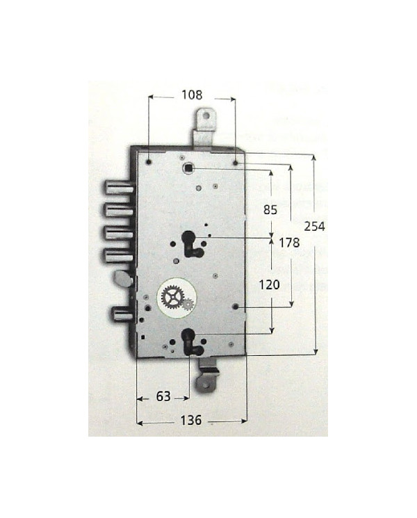 FIAM SERRATURA BLINDATI CILINDRO PLURIFUNZIONE SX