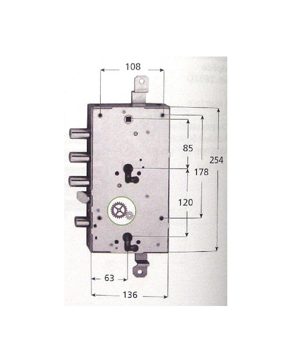 FIAM SERRATURA BLINDATI CILINDRO PLURIFUNZIONE DX