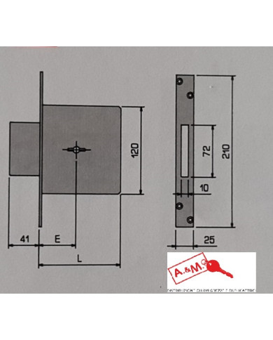 ISEO SERRATURA INFILARE DM MM 50 ART 31320050