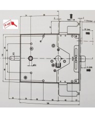 POTENT SERRATURA CILINDRO DX ART 1900N2CIL/D