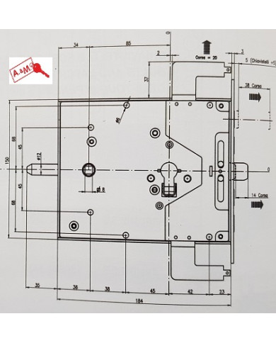 POTENT SERRATURA CILINDRO SX ART 1900N2BCIL/S