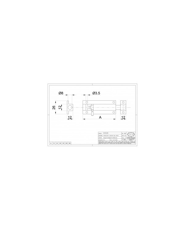 IBFM CATENACCI ALLUMINIO STRETTO ART 26A DA 150