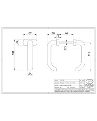 IBFM MANIGLIA RESINA NERA CON MOLLA ART 536/N