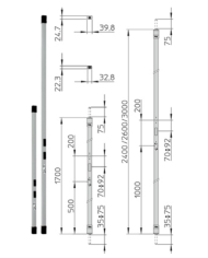 VIRO SPRANGA UNIVERSALE MECCANICA H 240 MARRONE