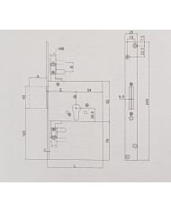 SECUREMME SERRATURA TRIPLICE CILINDRO E70