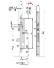 CISA ELETTROSERRATURA A MONTANTE ART 16225 30
