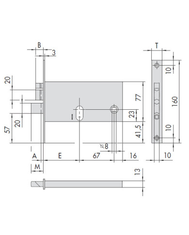 CISA ELETTROSERRATURA FASCIA ENT 90 ART 1446090