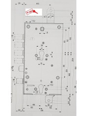 MOTTURA SERRATURA MULTIFUNZIONE DX ART 85595