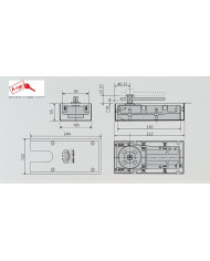 CHIUDIPORTA A PAVIMENTO MAB ART 7135