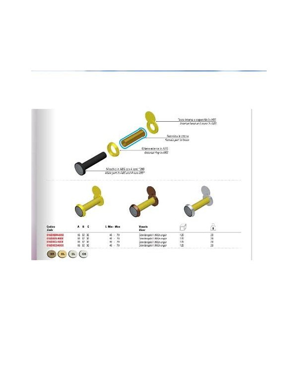 SECUREMME SPIONCINO 60/110 BR ART 016CXBR60