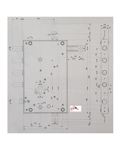 MOTTURA SERRABLINDA A CILINDRO DX ENT 70