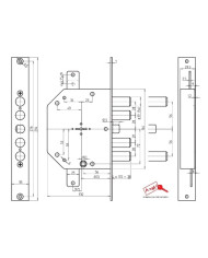 CR SERRATURA INFILARE DM ART 2151/28