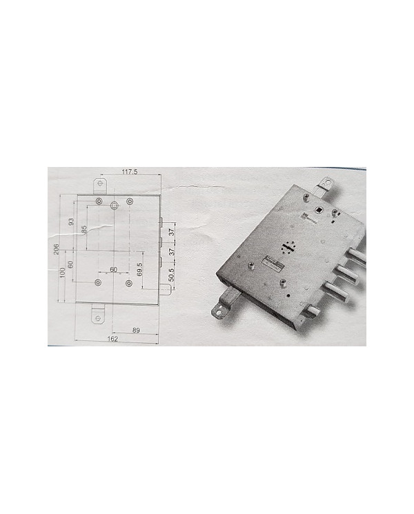 MOTTURA SERRATURA BLINDATI DM E90 SX ART 89R571