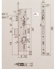 CISA SERRATURA MULTITOP PRO ENT 25 ART 49225