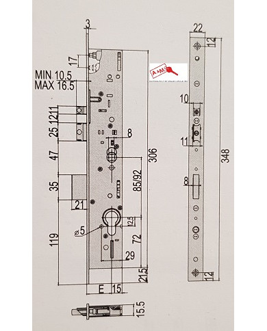 CISA ELETTROSERRATURA MULTITOP PRO ENT 25