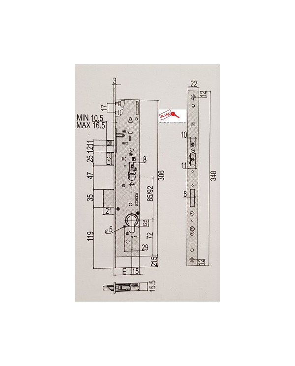 CISA ELETTROSERRATURA MULTITOP PRO ENT 25