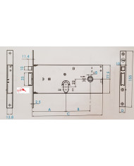 YALE ELETTROSERRATURA FASCIA ALTA E 70 FR 16