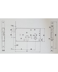 YALE ELETTROSERRATURA FASCIA ALTA E 58 F 20 855058