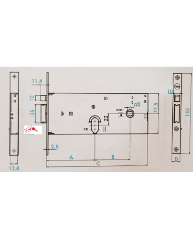 YALE ELETTROSERRATURA FASCIA ALTA E90 F16 852029