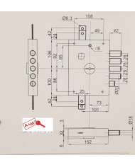DIERRE SERRATURA BLINDATI DM E70 SX ART 7112