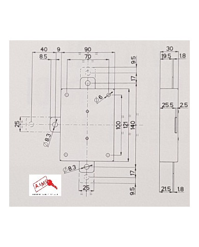 MOTTURA DEVIATORE X QUINTUPLA SERIE 30 ART 96143