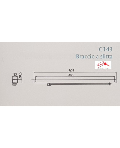 CHIUDIPORTA BRACCIO A SLITTA ARGENTO PER DC140