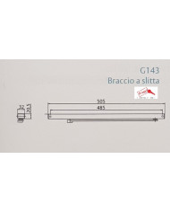 CHIUDIPORTA BRACCIO A SLITTA NERO PER DC140