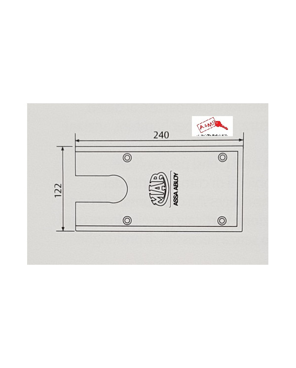 PIASTRA COPERTURA CHIUDIPORTA A PAVIMENTO MAB7100