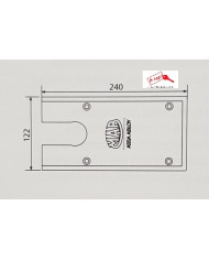 PIASTRA COPERTURA CHIUDIPORTA A PAVIMENTO MAB7100