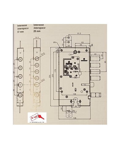 SECUREMME SERRATURA PLURISISTEMA SX ART 25310328