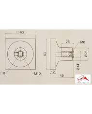 SECUREMME KIT POMOLO QUADRO BARI CROMO SAT