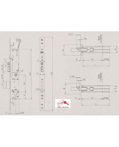 ISEO ELETTROSERRATURA MONTANTE E30 ART 7295143028
