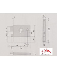 CISA SERRATURA DA FASCIA ENT 60 ART 44120.60