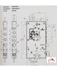 SECUREMME SERRATURA MULTIFUNZIONE SX ART 25411328