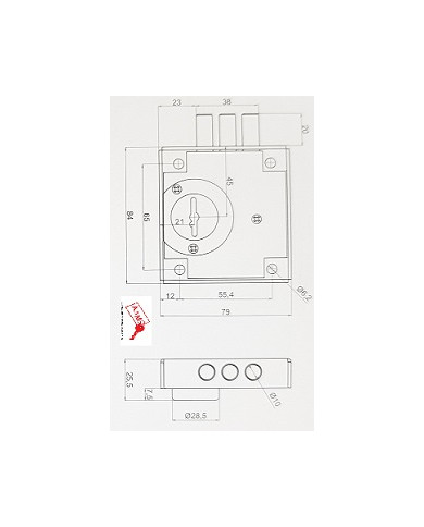 SECUREMME SERRATURA CASSAFORTE SX ART 2311SZB