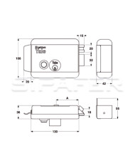 YALE ELETTROSERRATURA ENT 60 DX ART 67800601