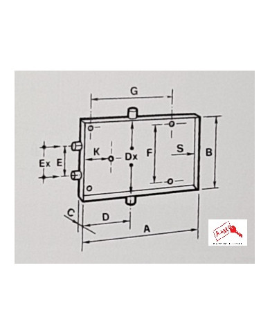 TECHNOMAX SERRATURA PER CASSAFORTE TK4