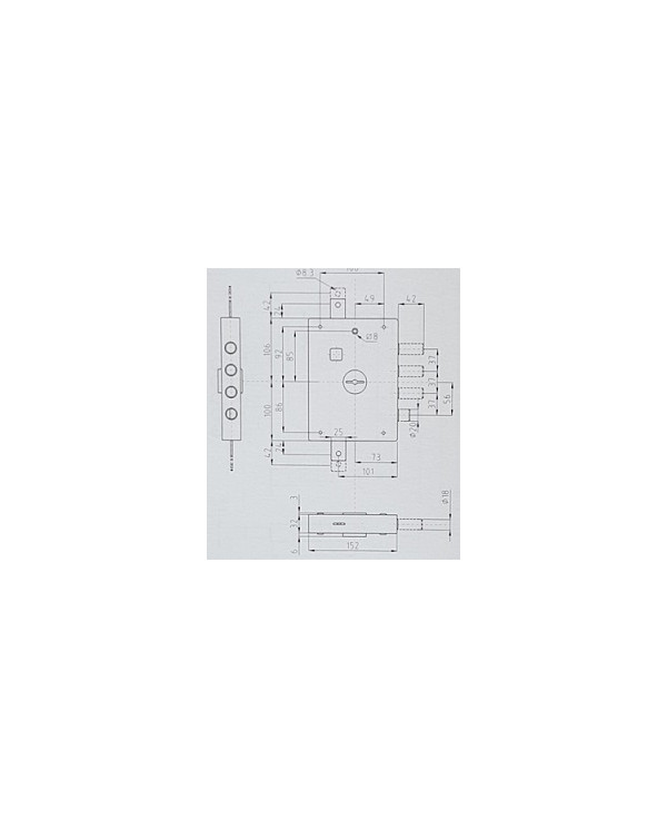 DIERRE SERRATURA BLINDATI DM E70 SX ART 7142