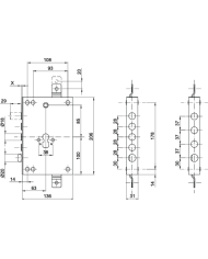CIPIERRE SERRATURA BLINDATI E60 CIL INT 28+10