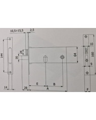 OMEC SERRATURA FASCIA CIL OVALE E70 F16