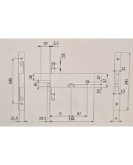 OMEC SERRATURA FASCIA A MAPPA E90 F25