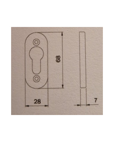 ISEO MOSTRINA CILINDRO SAGOMATO OTT ART 042003