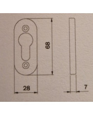 ISEO MOSTRINA CILINDRO SAGOMATO OTT ART 042003