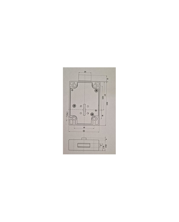 MOTTURA SERRATURA RIFERMA LAT SERIE 65 ART 65100Z