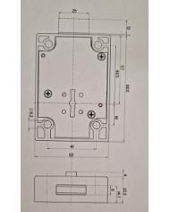MOTTURA SERRATURA RIFERMA LAT SERIE 65 ART 65100ZF