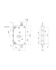CIPIERRE SERRATURA BLINDATI E60 CIL INT 56