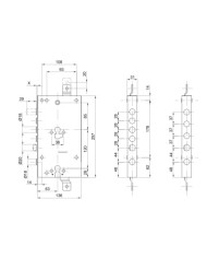 CIPIERRE SERRATURA BLINDATI E60 DOPPIO CIL I37+10